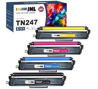 TN247 Toner Cartridges Compatible for TN243 TN-243CMYK for Brother DCP-L3550CDW HL-L3230CDW MFC-3750CDW HL-L3210CW MFC-L3710CW DCP-L3510CDW (Black Cyan Yellow Magenta, 4-Pack)