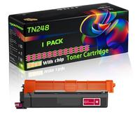 TN248 Compatible for Brother Toner Cartridge with Chip HL-L3220CW Colour HL-L3240CDW Colour DCP-L3520CDW DCP-L3560CDW Printers (1 Pack Magenta)