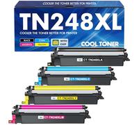 TN248 TN248XL TN-248XL MFC-L3740CDWE Toner: Compatible for Brother MFC-L3760CDW TN-248 HL-L3240CDW TN 248XL 248 TN-248CMYK HL-L3220CWE DCP-L3560CDW MFC-L3740CDW MFC-L8390CDW DCP-L3520CDWE Cartridge