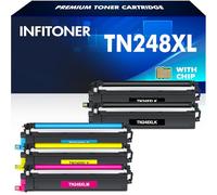 TN248XL TN248 MFC-L3740CDWE Toner: 5 Pack Compatible for Brother MFC-L3740CDW TN-248XL TN -248 HL-L3220CWE DCP-L3560CDW MFC-L3760CDW DCP-L3520CDW HL-L3240CDW MFC-L8390CDW TN 248XL TN-248VAL 248CMYK