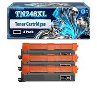 TN248XL Toner Cartridges Compatible for Brother DCP-L3560CDW HL-L8240CDW MFC-L8390CDW HL-L3215CW MFC-L3740CDN Printers, With Chip Large Capacity 4000 Pages (3 Pack Black)