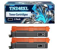 TN248XL Toner Cartridges Compatible for Brother DCP-L3560CDW HL-L8240CDW MFC-L8390CDW HL-L3215CW MFC-L3740CDN Printers, With Chip Large Capacity 4000 Pages (2 Pack Black)