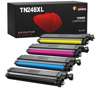 TN248XL Toner Cartridges Compatible for Brother HL-L3215CW, HL-L3220CW, HL-L3240CDW, DCP-L3520CDW, DCP-L3560CDW, MFC-L3740CDW, MFC-L3760CDW - High Yield Replacement
