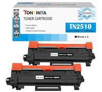 TN2510 TN-2510 Compatible Toner Cartridges 2 Black Standard Capacity for Brother Printer HL-L2400DW L2400DWE L2445DW L2447DW DCP-L2620DW L2627DW L2627DWXL L2660DW MFC-L2800DW L2827DW L2835DW L2860DW