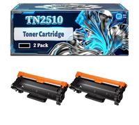 TN2510 Toner Cartridge Compatible for Brother HL-L2400DW HL-L2400DWE HL-L2445DW HL-L2447DW; DCP-L2620DW DCP-L2627DW DCP-L2627DWE DCP-L2627DWXL DCP-L2660DW DCP-L2665DW; Printers (2-Pack Black)