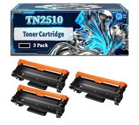 TN2510 Toner Cartridge Compatible for Brother HL-L2400DW HL-L2400DWE HL-L2445DW HL-L2447DW; DCP-L2620DW DCP-L2627DW DCP-L2627DWE DCP-L2627DWXL DCP-L2660DW DCP-L2665DW; Printers (3 Pack Black)