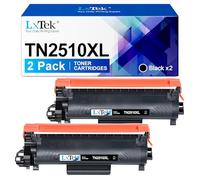 LxTek TN2510XL TN-2510XL Toner Cartridges Compatible with Brother TN2510 Toner, for Brother DCP L2620DW L2627DW L2660DW L2665DW, HL L2400DW L2445DW, MFC L2800DW L2827DW L2835DW L2860DW (2 Black)