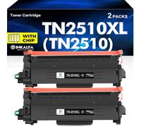 TN2510XL TN2510 TN-2510XL Toner Compatible for Brother TN 2510XL 2-Black | Compatible for DCP-L2627DWE HL-L2400DWE DCP-L2665DW MFC-L2835DW DCP-L2660DW MFC-L2800DW TN-2510 TN 2510 Toner Cartridge