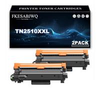 TN2510XXL Toner Cartridge for Brother MFC-L2980DW MFC-L2960DW HL-L2865DW Printer | High Yield | 5000 Pages,Black-2 Pack
