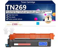 TN269 Toner Cartridge Extra High Yield Compatible for Brother HL-L3220CW L3220CDW L3240CDW L8240CDW L3280CDW MFC-L8340CDW Printers, Clear and Sharp,Cyan-1 pack