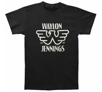 TN288 Waylon Jennings Men' Est T-Shirt Black L