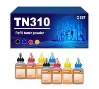 TN310 Toner Refill Powder Compatible For Brother HL-L8260CDN L8360CDW L9310CDW DCP-L8410CDW MFC-L8610CDW L8690CDW L8900CDW MFC-L9570CDW L8600CDW L8650CDW,4 COLORS-2 SET