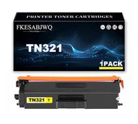 TN321 Toner Cartridge for Brother HL-L8350CDW DCP-L8450CDW MFC-L8850CDW | TN321BK TN321C TN321M TN321Y Toner Cartridges, Compatible HL-L8250CDN DCP-L8400CDN MFC-L8600CDW MFC-L8650CDW,Yellow-1 Pack