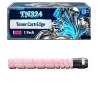 TN324 Toner Cartridge Compatible for Konica Minolta Bizhub C258 C308 C368 Printers, With Chip Large Capacity 23000 Pages (1 Pack Magenta)
