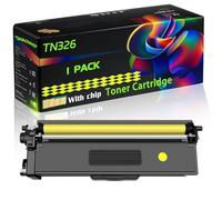 TN326 Compatible for Brother Toner Cartridge with Chip DCP-L8400CDN DCP-L8450CDW HL-L8250CDN Printers (1 Pack Yellow)