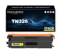 TN326 Toner Cartridge for Brother MFC-L8600CDW MFC-L8650CDW MFC-L8850CDW | TN326BK TN326C TN326M TN326Y Toner Cartridges, Compatible HL-L8250CDN HL-L8350CDW DCP-L8400CDN DCP-L8450CDW,Yellow-1 Pack