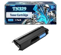 TN329 Toner Cartridge Compatible for Brother DCP-L8450CDW MFC-L8850CDW HL-L8350CDWT Printer, With Chip Large Capacity 6000 Pages (1 Pack Cyan)
