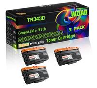 TN3430 Compatible for Brother Toner Cartridge with Chip HL-L5000D HL-L5100DN HL-L5200DW HL-L5200DWT HL-L6200DW HL-L6200DWT HL-L6250DW Printers (3 Pack Black)