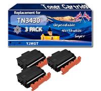 TN3430 Toner Cartridge Compatible for Brother DCP-L5500DN MFC-L5700DW MFC-L5200DW Printers, High-Definition Printing Effect with Chip, 3000 Pages (3 Pack Black)