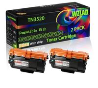 TN3520 Compatible for Brother Toner Cartridge with Chip MFC-L5750DW MFC-L6800DWT MFC-L6900DW Printers (2-Pack Black)