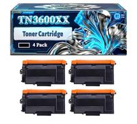 TN3600XXL Toner Cartridge Compatible for Brother HL-L6210DW HL-L6410DN HL-L6415DN MFC-L5710DN MFC-L5710DW Printers, With Chip Large Capacity 11000 Pages (4 Pack Black)