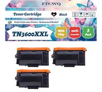 TN3600XXL Toner Cartridge Compatible for Brother MFC-L5715DN MFC-L6710DW MFC-L6910DN MFC-L6915DN Printers, with Chip, High Yield 11000 Pages, High-Definition Printing (3 Pack Black)