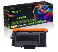 TN3610 Compatible for Brother Toner Cartridges with Chip HL-L6210DW MFC-L6710DW HL-L6410DN Printers (1 Pack Black)
