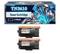 TN3610 Toner Cartridge Compatible for Brother HL-L6210DW HL-L6410DN HL-L6415DN MFC-L6710DW MFC-L6910DN MFC-L6915DN Printers, With Chip Large Capacity 18000 Pages (2-Pack Black)