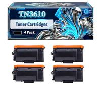 TN3610 Toner Cartridges Compatible for Brother HL-L6210DW MFC-L6710DW HL-L6410DN MFC-L6910DN Printers, With Chip Large Capacity 28000 Pages (4 Pack Black)