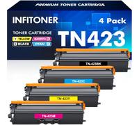 TN423 MFC-L8690CDW Toner Cartridges Compatible for Brother HL-L8260CDW | TN-423 TN 423 421 TN421 TN-421 for DCP-L8410CDW HL-L8360CDW MFC-L8900CDW 8690CDW 8260CDW (Black Cyan Yellow Magenta, 4 Pack)