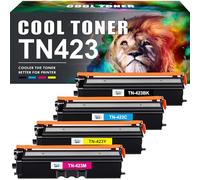 Cool Toner TN423 Compatible Toner Cartridge for Brother TN-423 TN-421 TN421 HL-L8260CDW HL-L8360CDW MFC-L8690CDW MFC-L8900CDW DCP-L8410CDW DCP-L8410CDN (Black Cyan Yellow Magenta, 4-Pack)