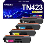 TN423 MFC-L8690CDW Toner Cartridges Compatible with Brother TN-423 TN-421 | Compatible for Brother MFC-L8690CDW MFC-L8900CDW HL-L8260CDW HL-L8360CDW DCP-L8410CDW TN421 Black Cyan Yellow Magenta, 4-Pack