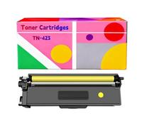 TN423 TN-423 TN421 Toner Cartridge Compatible with Brother MFC-L8690CDW HL-L8260CDW DCP-L8410CDW HL-L8360CDW MFC-L8900CDW TN423C TN423Y TN423M(Yellow,Standard Yield)