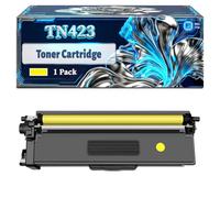 TN423 Toner Cartridge Compatible for Brother DCP-L8410CDW HL-L8260CDW HL-L8360CDW MFC-L8610CDW Printers, With Chip Large Capacity 3500 Pages (1 Pack Yellow)