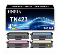 TN423 Toner Cartridges for Brother HL-L8260CDW HL-L8360CDW DCP-L8410CDW MFC-L8690CDW MFC-L8900CDW Printer, High Yield TN423BK TN423C TN423M TN423Y Toner Cartridge Replacement,4 Colors-1 Pack