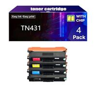 TN431 TN-431 Toner Cartridges Compatible for Brother TN 431 TN-431 HL-L8360CDW HL-L8360CDWT HL-L9310CDW MFC-L8895CDW MFC-L8900CDW MFC-L8905CDW MFC-L9570CDW Printer,4 Color-1 pcs