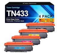 TN433 TN-433 MFC-L8900CDW Toner Cartridge 4 Pack for Brother TN 433 TN436 TN431 Brother TN433 Toner Cartridge Set Compatible for MFC-L8900CDW HL-L8360CDW HL-L8260CDW MFC-L8610CDW HL-L8360CDWT Printer