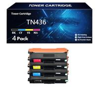 TN436 Toner Cartridge Compatible Replacement for Brother TN-436 TN431 TN433 HL-L8360CDW HL-L8360CDWT HL-L9310CDW MFC-L8895CDW MFC-L8900CDW MFC-L8905CDW MFC-L9570CDW Printer,4 Color-4 Pack