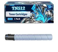 TN512 Toner Cartridges Compatible for Konica Minolta Bizhub C454e C554e Printers, With Chip Large Capacity 39000 Pages (1 Pack Cyan)
