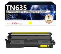 TN635 Toner Cartridge Replacement for Brother HL-L8430CDW HL-L8430CDWT HL-L8570CDW MFC-L8730CDW MFC-L8930CDW MFC-L8970CDW MFC-EX575 Printers, 5500 Pages,Yellow-1 pack