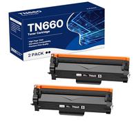 TN660 Toner Cartridge Replacement for Brother TN660 TN-660 TN630 TN-630 Work with HL-L2300D HL-L2305W HL-L2360DW MFC-L2740DW MFC-L2700DWR DCP-L2540DN Printer (Black,2 Pack)