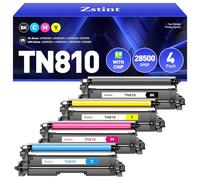 TN810 TN810XL Toner Cartridges Set 4-Pack Replacement Compatible for Brother MFC-L9610CDN HL-L9410CDN HL-L9430CDN HL-L9470CDN EX470W MFC-L9630CDN L9670CDN EX670W Color Printer Black Cyan Yellow Magent