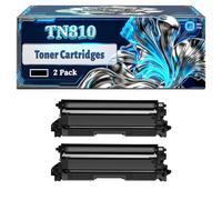TN810 Toner Cartridges Compatible for Brother HL-L9410CDN HL-L9430CDN HL-L9470CDN HL-L9670CDN Printers, With Chip Large Capacity 22000 Pages (2 Pack Black)