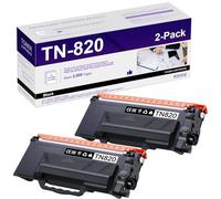 TN820 Black Toner Cartridge Replacement for Brother TN-820 HL-L6200DW HL-L5200DW MFC-L5850DW MFC-L6800DW DCP-L5600DN Printer (2-Pack)