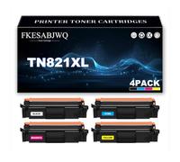 TN821XL Toner Cartridge for Brother HL-L9470CDN HL-L9430CDN MFC-L9670CDN | TN821XLBK TN821XLC TN821XLM TN821XLY Toner Cartridges Compatible MFC-L9630CDN,4 Colors-1 Pack