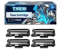 TN830 Toner Cartridge Compatible for Brother DCP-L2640DW L2660Dw; MFC-L2760DW L2807DW L2820DW L2820DWXL HL-L2400D L2405W L2420Dw L2460DW L2460DWXL L2465DW L2480DW Printers (4 Pack Black)