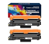 TN830XL High Yield Toner Cartridge Replacement for Brother TN830/830XL to Compatible with HL-L2460DW DCP-L2640DW HL-L2405W HL-L2400D HL-L2480DW MFC-L2820DW MFC-L2820DWXL Printer (Black, 2-Pack)