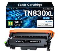 TN830XL TN830 Toner Cartridges - Replacement Compatible for Brother TN830 TN-830 TN830XL Compatible with HL-L2460DW DCP-L2640DW HL-L2405W HL-L2400D HL-L2480DW MFC-L2820DW Printer (1 Black)