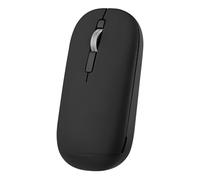 T'nB - 2-in-1 Color Dual Connect Mouse, Bluetooth and USB-A Wireless Dongle, Stylish and Ultra Slim, Plug & Play Connection, Convenient Hand Strap, Auto Sleep - Black