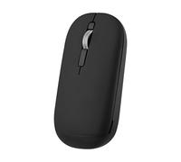T'nB - 2-in-1 Color Dual Connect Mouse, Bluetooth and USB-A Wireless Dongle, Stylish and Ultra Slim, Plug & Play Connection, Convenient Hand Strap, Auto Sleep - Black